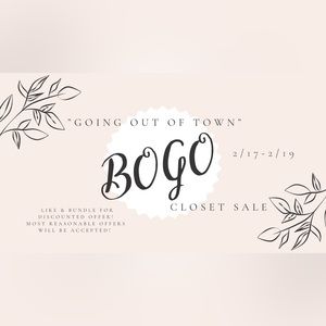 BOGO & OFFERS ACCEPTED 2/17-2/19